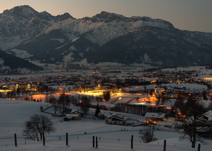 Beautiful winter view in Leogang